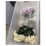 Tote of flowers and more
