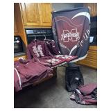 Mississippi State bags, blanket, cushions, coats