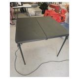 Folding card table