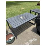 2 metal tables 46ï¿½x20ï¿½16ï¿½ & 19ï¿½x19ï¿½x19ï¿½