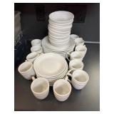 Set of 10 Gibson Dishes white, please bring boxes