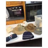 Resistol and Stetson hats, cap and stocking hats