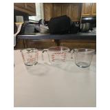 Pyrex and Anchor Hocking measuring cups