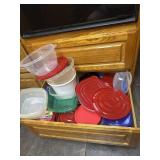 Large lot of food storage containers