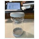 Hour glass, Glass Pickle Draining Jar