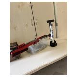 Bike pump, snow and ice scrapers and more