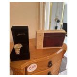 New Buxton Leather wallet new & bee sister watch
