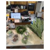Floral Foam, why Space saver bag, faux fern, pine