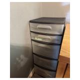 Plastic drawers 12ï¿½x14ï¿½x32ï¿½ and contents office