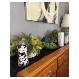 Faux  plants and planters  not lamp