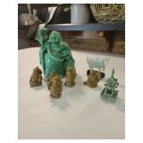 Jadeite Budda ,horse and more