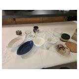 Condiment and desert cups, dishes and coasters