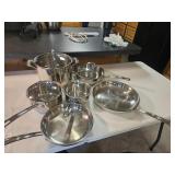 Set of Cuisinart pots and pans