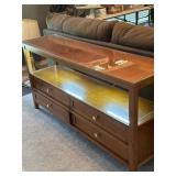 Sofa Table 60ï¿½x16ï¿½x30ï¿½ lighted with drawers