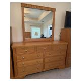 Dresser and mirror 65ï¿½x18ï¿½x80ï¿½