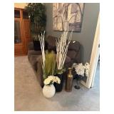 Faux flowers and vases tallest arrangement is 54ï¿½