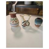 Signed Indian pottery Nan, and more