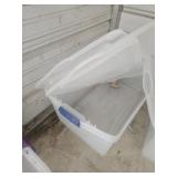 2- totes with lids