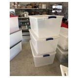 3-Locking lid tote 105 quart
