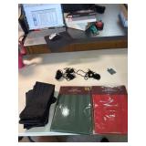 9 cloth napkins, 2 new table clothes 2 tassel