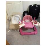 Graco back and play, bounce seat, walker & Lilian