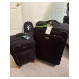 Care on spinner suit case and large suit case