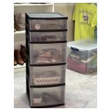 Drawers organizer with craft supplies and tools