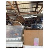 Two boxes of metal decor