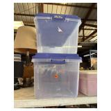 2 Hefty storage totes