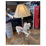 Carousel horse lamp works