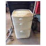 2 Plastic Storage drawers-1 drawer missing