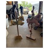 2 carousel horses approximately 3ï¿½