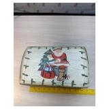 Wood Santa Box and jewelry
