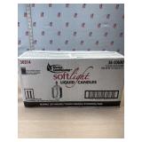 New case of 36 soft light liquid candles