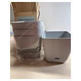 Set of 4 new 6x6 flower pots