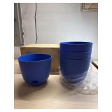 New 7x8 set of 4 flowerpots