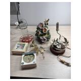 Hummingbird feeder, lamp coasters and more