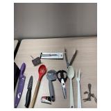 Kitchen Utensils, knives  and silverware