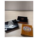 3 cigar boxes wood