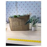 New box of 12 Artificial Plant decorations