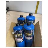 4 new Bernzomatic bottles for torch