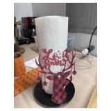 2 new Let it Snow paper towel holders