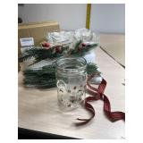 2 set of 3 Christmas Jare with battery lights and