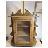 Wood Wall Display Cabinet