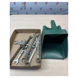 Wrenches and feed scoop