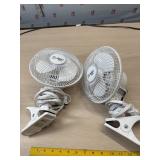 2 new Clamp on desk fans