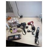 Makeup case, eyeshadow pallets, 2 blow dryers and