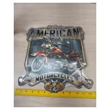 New Tin American Made Motorcycle Sign