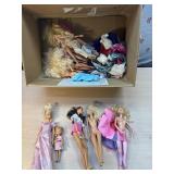 Lg lot of Barbie dolls and clothes