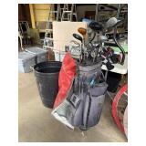 Set of Ping Golf Clubs and others and cover